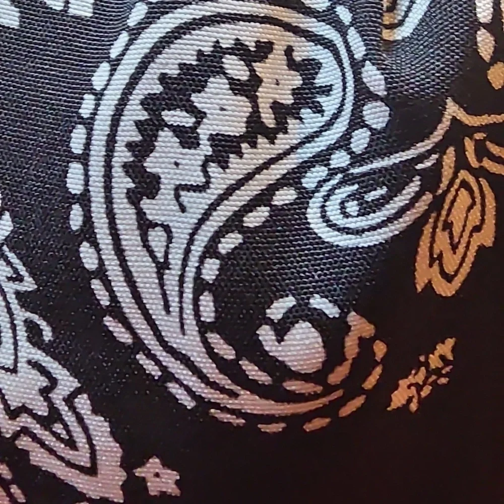 New Black and White Paisley Hankerchief Fabric Headband | NWOT